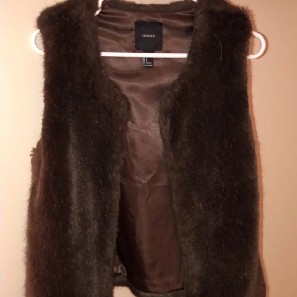 Forever 21 fur vest